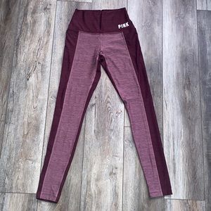 PINK Maroon Leggings